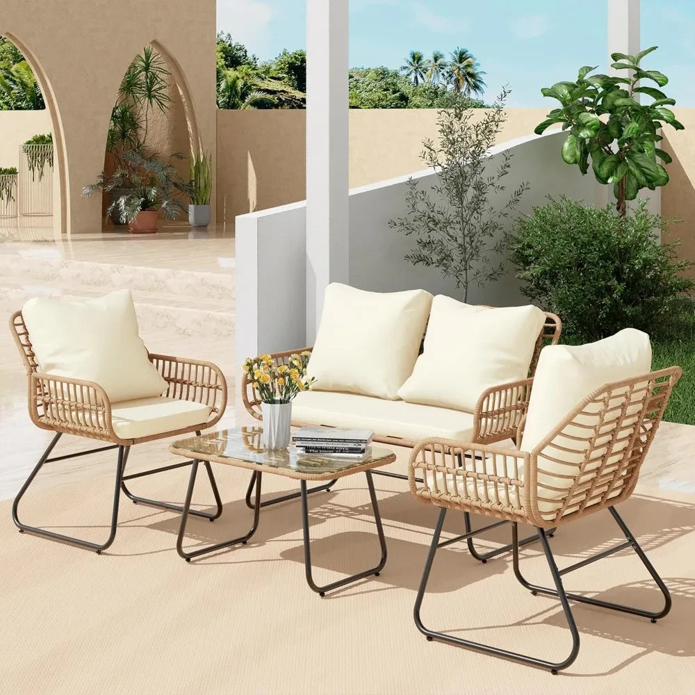 All Weather Rattan Patio Furniture Set
