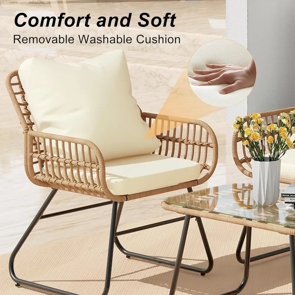 All Weather Rattan Patio Furniture Set