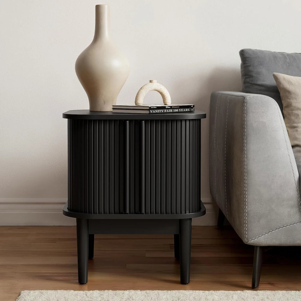 Black Modern Living Room Table Set