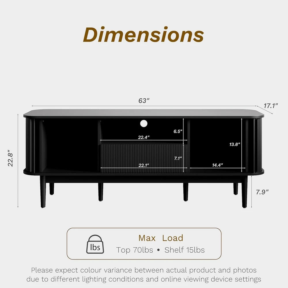 Black Modern Living Room Table Set