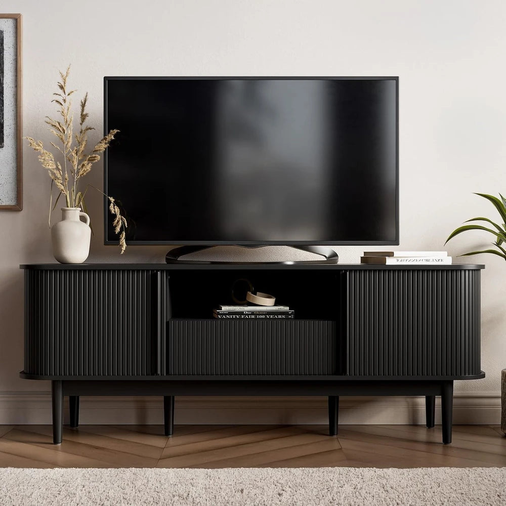 Black Modern Living Room Table Set