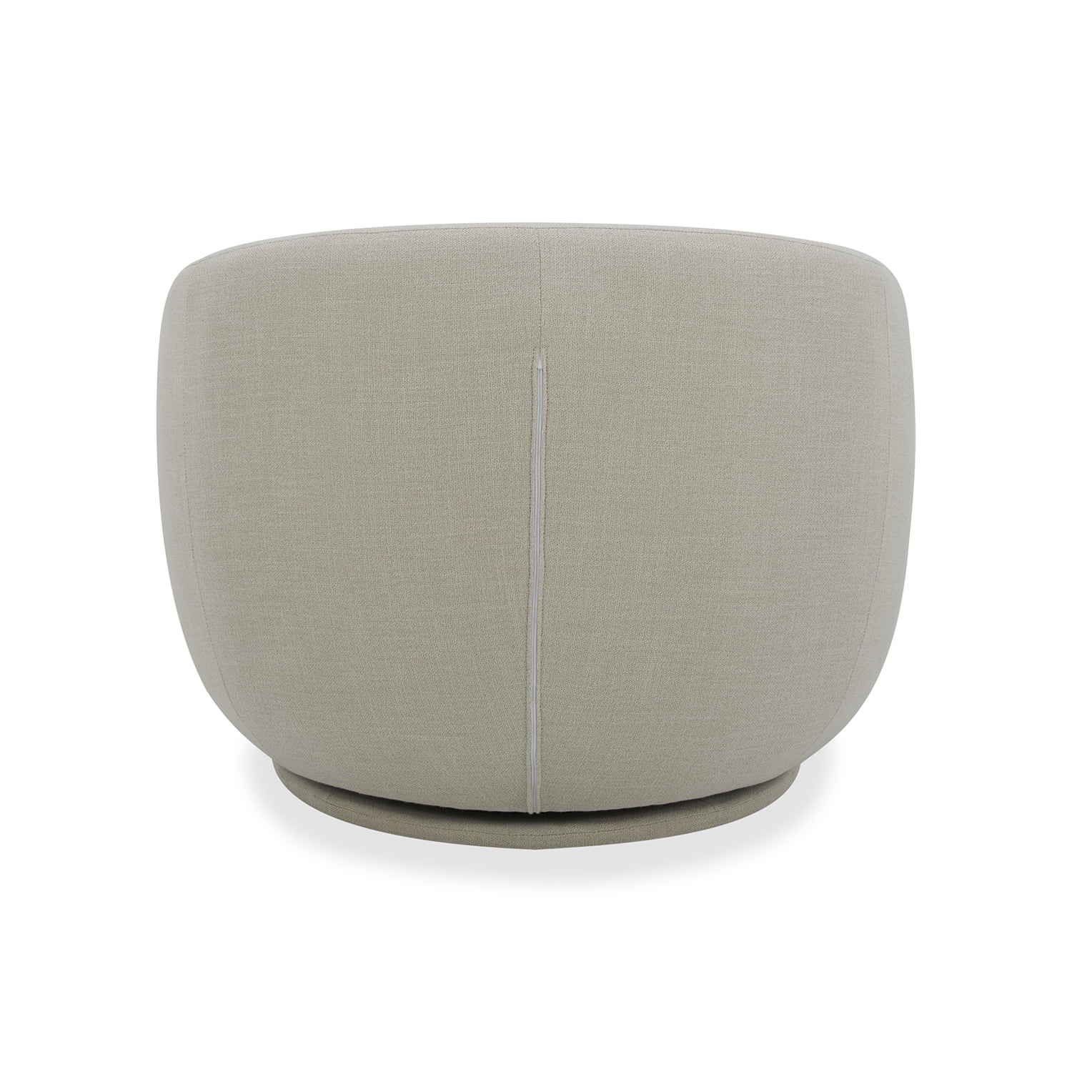 Mira Swivel Accent Chair, Cream Linen
