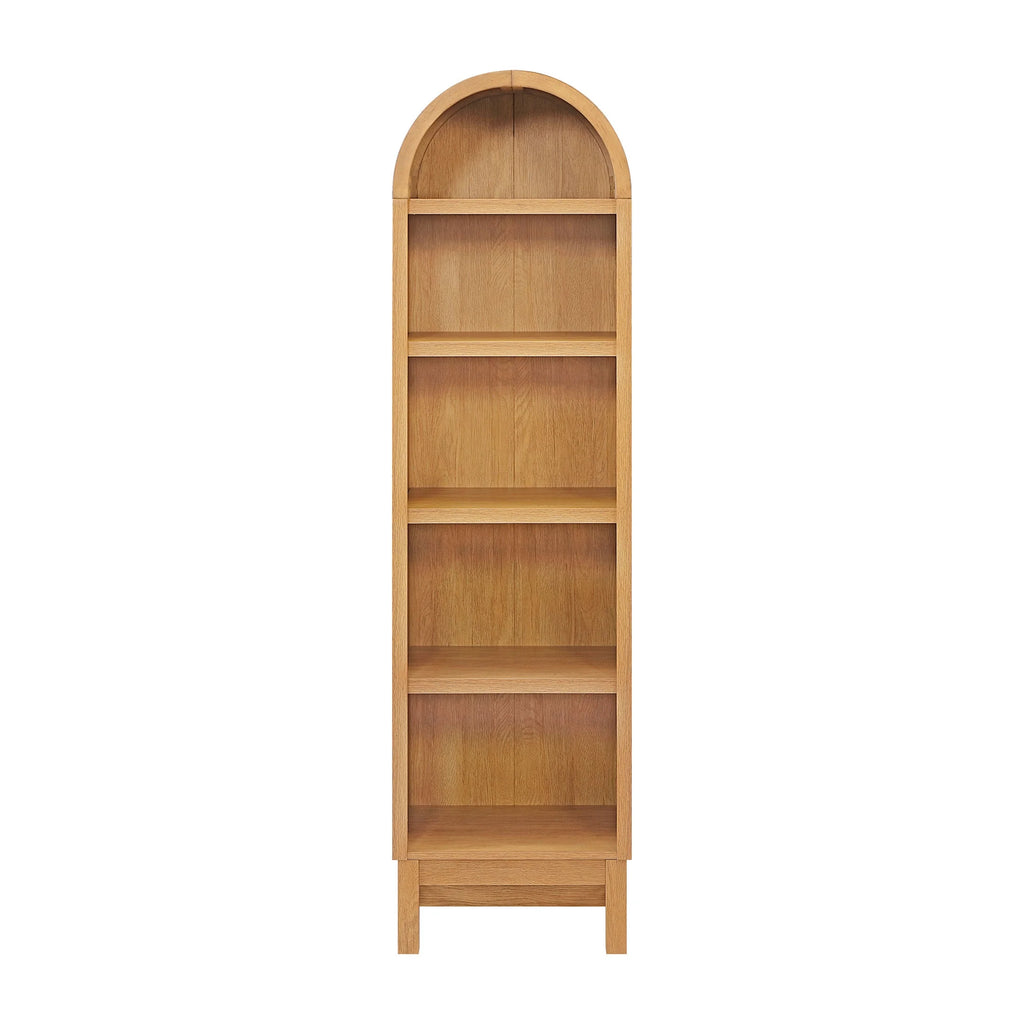 Juliet Narrow Arch Bookcase, Light Honey