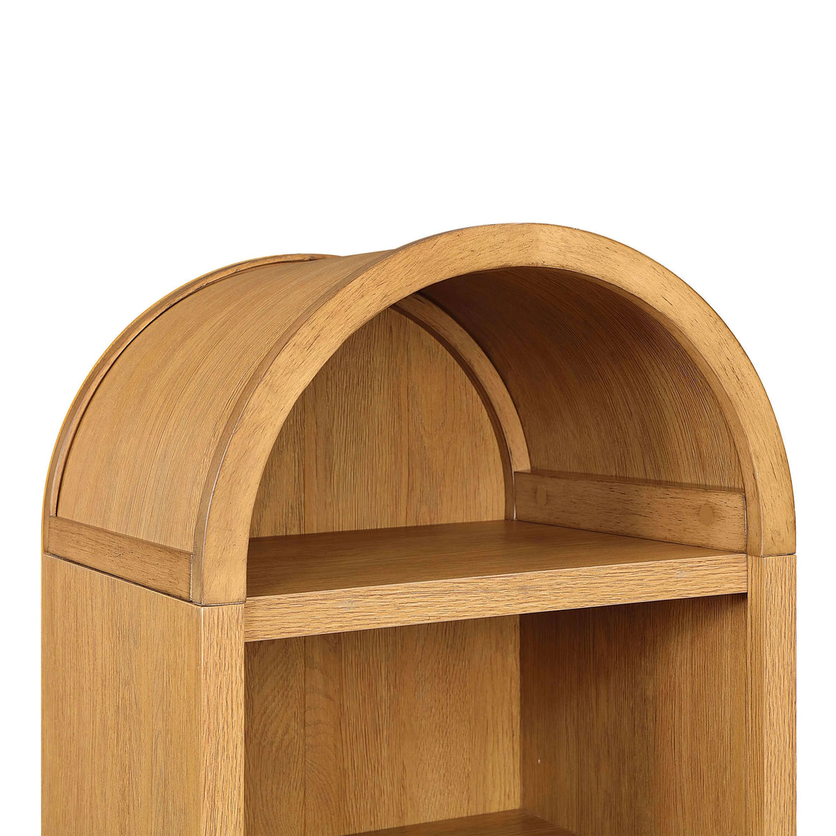 Juliet Narrow Arch Bookcase, Light Honey