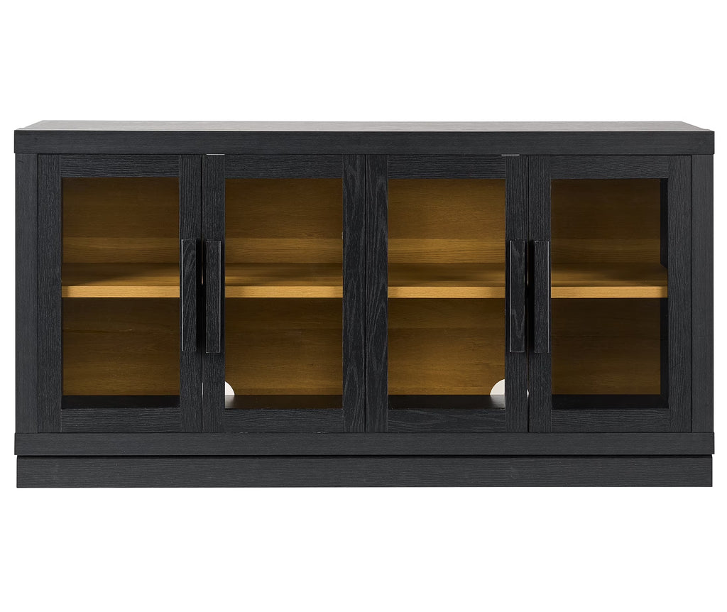 Ezra TV Stand for Tv'S up to 70", Rich Black Finish