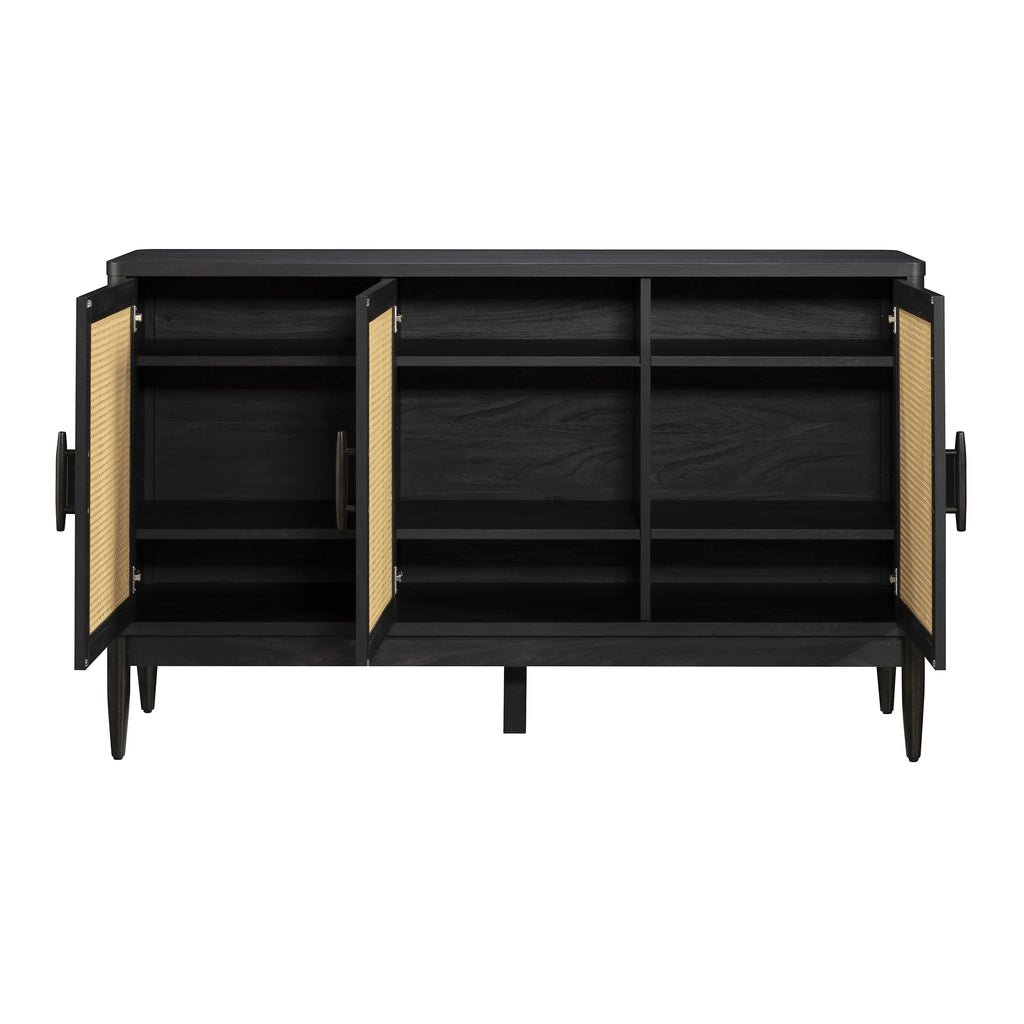 Springwood Caning Sideboard, Charcoal Finish