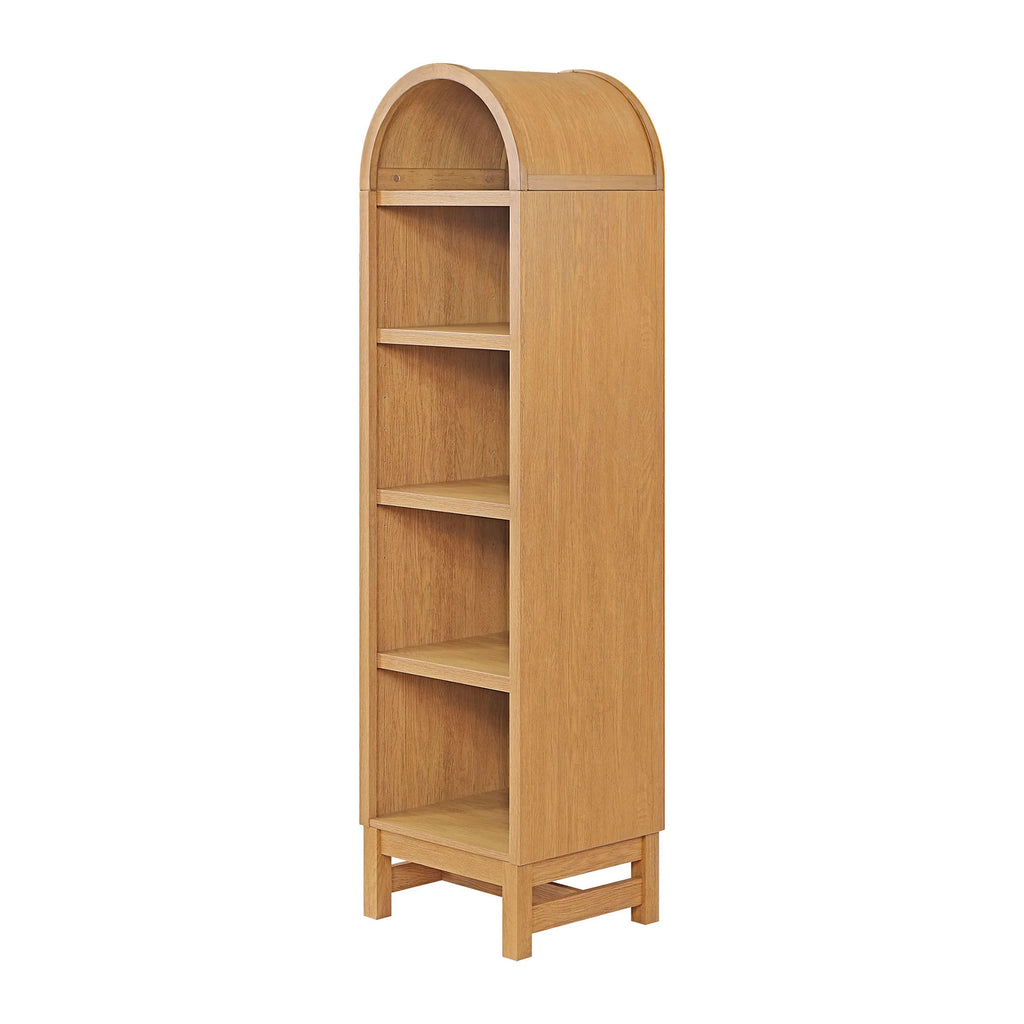 Juliet Narrow Arch Bookcase, Light Honey